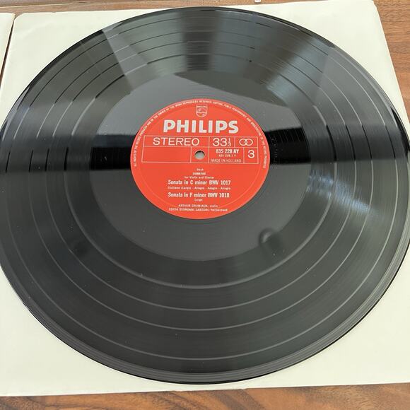 Bach 6 Suonate A Cembalo Certato E Violino Solo 2xLP Box 1969 Philips 835 227/8 - Picture 9 of 12